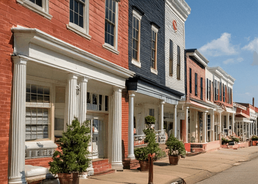 Main Street in a small midwest town