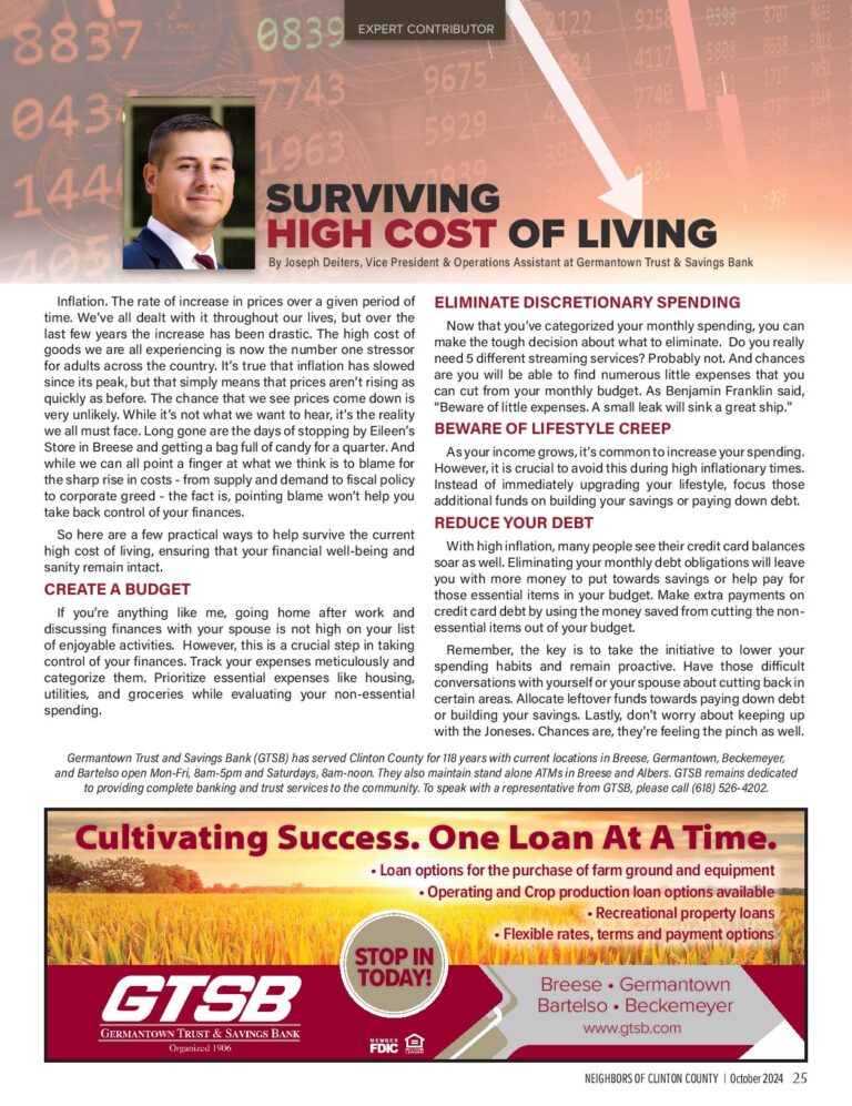 Surviving High Cost of Living